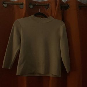 GIANNI TAN SWEATER TUNIC. Small